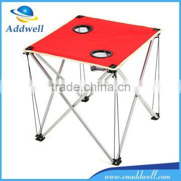 portable aluminum square outdoor folding beach table