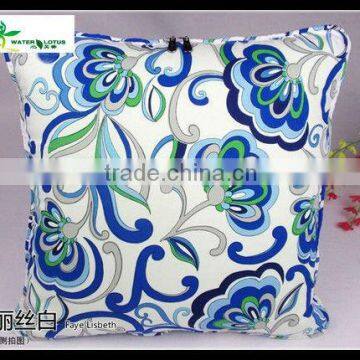 European style printing canvas folding quilt into cushion