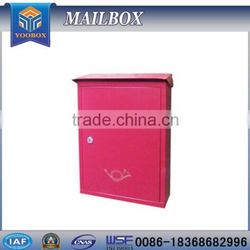 2016 YooBox Red Steel Powder Coating Box Kids Letterbox