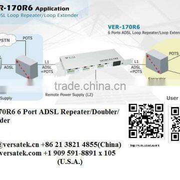 VX-170R6 6 Port ADSL Repeater ADSL Doubler/Extender Contact: sherryt@versatek.cn