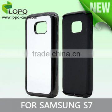 New TPU 2 in 1 blank sublimation press phone case for samsung S7