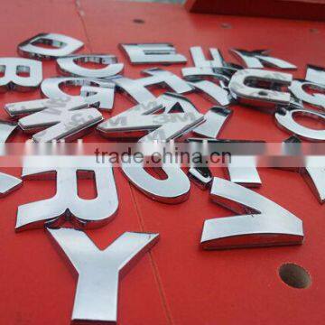 3D custom abs chrome alphabet letters plastic, chrome alphabet number                        
                                                Quality Choice