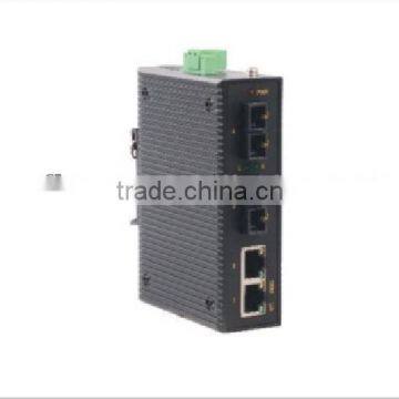 2 fiber port with 2 10/100M port Industrial Ethernet Switch