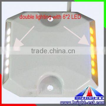 Wired Road Studs for Constant or Fiash Traffic Solar Light 12v Double Lighting With 6*2led