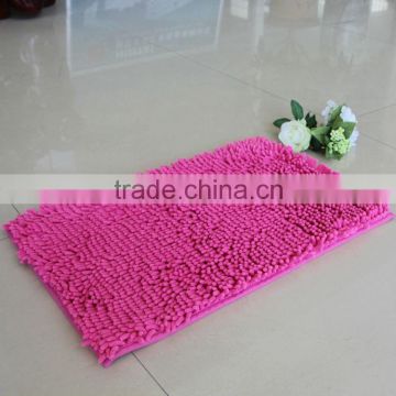 chenille floor mat bathroom mat with anti slip base high quality