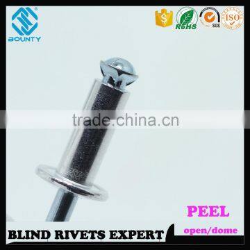 HOT SELLING OPEN END FACTORY PROTRUDING CROWN HEAD AL/ST PEEL RIVETS photo-6
