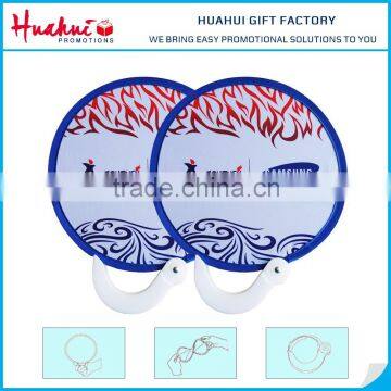 New Product Gifts Custom Printed Nylon Round Folding Fan                        
                                                Quality Choice