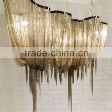 hot sell popular project auluminium chain boat ceiling pendant chandelier lamp