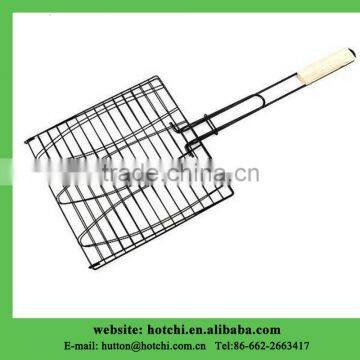 non-stick grilling wire mesh basket, 3 fish grilling