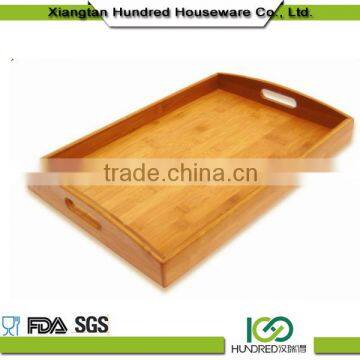 China wholesale hot selling high quality bamboo wooden serving tray