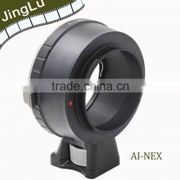 2015 New Lens Adapter With Tripod for Nik AI Mount Lens to NEX Body Camera
