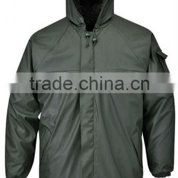 PU/PVC rain jacket for worker