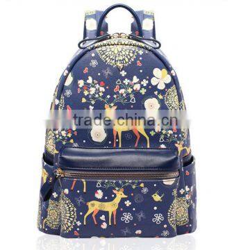 customized korean style backpack with computer layer for younger
