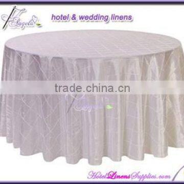 90 Inch Round Pintuck Table Cloths for Round Banquet Tables photo-3
