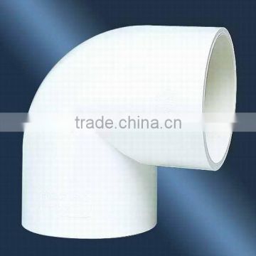 Popular &Low price pvc white 90 deg elbow