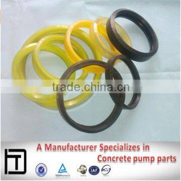 Rubber gasket for concrete pump pipe fitting
