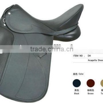 Acapella dressage leather racing horse saddle