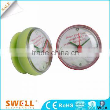 bathroom wall clock , different types bath Suction clock small