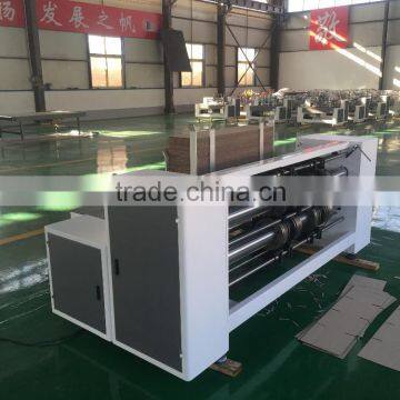 full-Auto pushing feeding printing slotting board making machine / box molding making machine