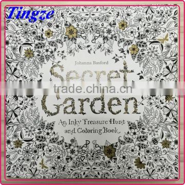 Cheap secret garden coloring book creature color picture booklet printing manufacturers