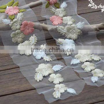 Stereoscopic Ribbon Embroidery Flower photo-3