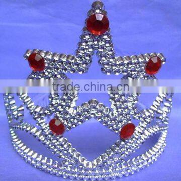 9cmx12cm LED Flashing Metallic Silver Star Plastic Tiaras and Crowns photo-3