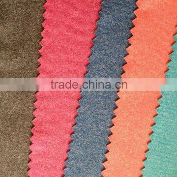 Polyester Spandex Four Way Stretch Jersey Fabric CD Cation Poly Heather Color Sport Wear Fabric Cation Spandex Jersey Fabric photo-3