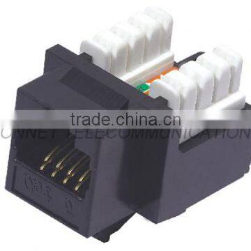 90 degree Cat6 keystone jack with dual IDC