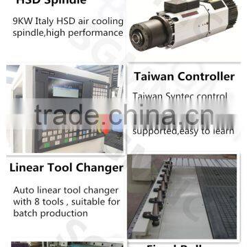 Cheap 1325 Large Wood Working Engraving CNC Router With Vacuum Pump Table photo-3