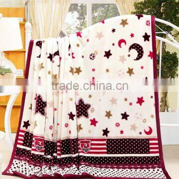 Cheap wholesale thick coral fleece blanket