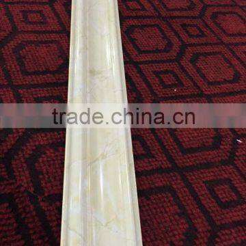 Interior Decoration Bathroom Tiles Imitation Marble Design Stone Plastic Skriting Extruder, Pvc Marble Line photo-3