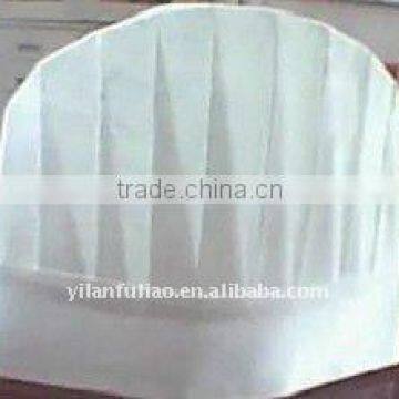 hard and super white chef cap nonwoven fabric