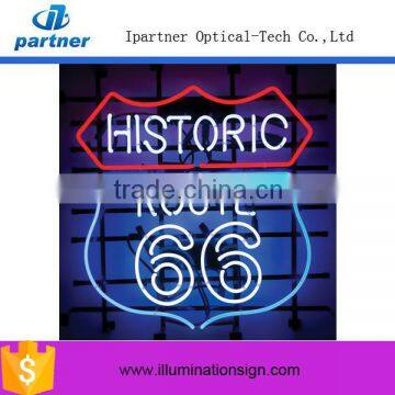 Factory Low Price Route 66 Neon Sign,Custom Any Design Neon Sign