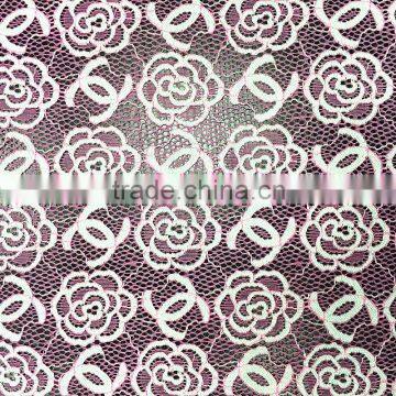 floral elastic nylon spandex african lace fabric for garment