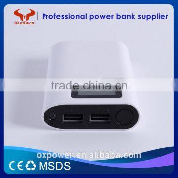 2016 Professional Factory Cheapest Price Hot Sell High Capacity 2usb Fast Charging Portable 7800mah Power Bank