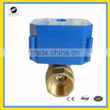 2 way brass electrically adjustable valve for water treatment flow control