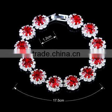 China Wholesale alloy big bangles magnetic bracelet crystal bangles,colored diamond