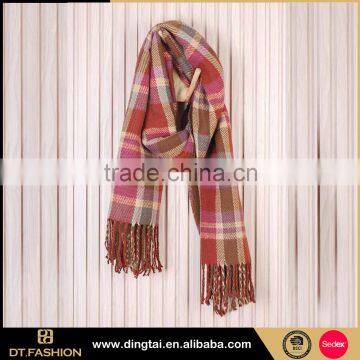 New fashion magic scarf china scarf acrylic woven fans scarf from china workshop