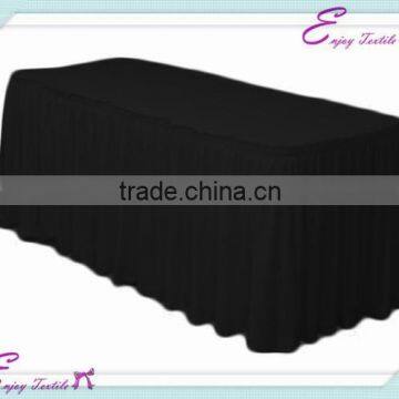 YHK#07 pleats table skirt - polyester banquet wedding wholesale chair cover sash table cloth skirt linen