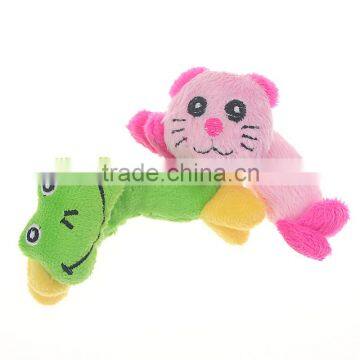 Short Plush Dog and Cat Toys Chew Squeaker Frog Toy Small Cat Plush Toys Small Dogs/Cat Scratch Toys C1008/C1009