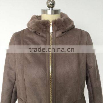 Ladies winter long faux fur coat women coat