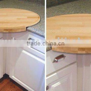 round bamboo cutting board