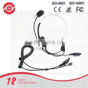 Yes Hope Hands-free noise cancelling telephone headset calling center headphones with Mic and cable knob