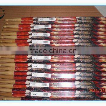 OEM Custom Wooden Color Changing wood drumstick 6f