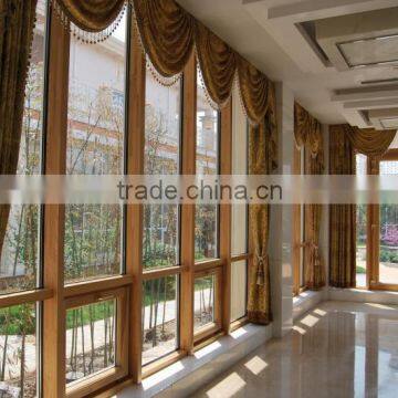 wood mullion-transom system window