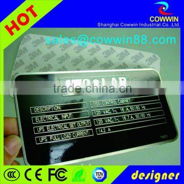 Fancy Peronalized Enamel Rectangle Shape Label in Stainless Steel photo-3