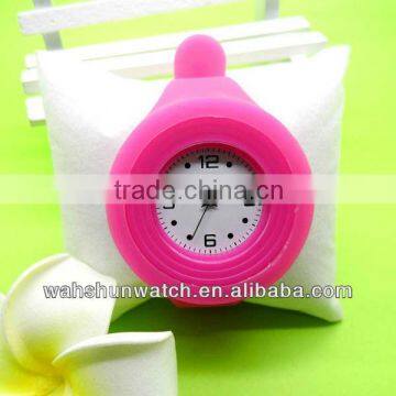 China factory custom pink colors ladies slim rubber watch 2013 hot