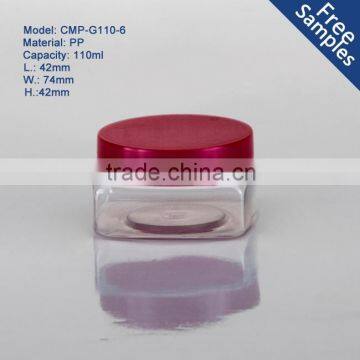 New plastic product fancy high quality 110ml cosmetic plastic jar