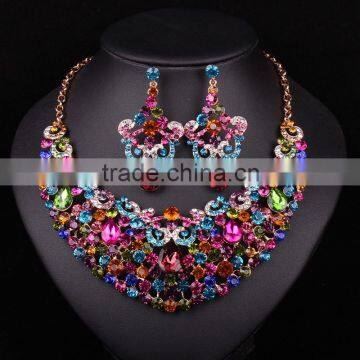 Gorgeous Bridal Crystal Jewelry Set/Crystal Necklaces for Bride/Costume Jewelry Set for Wedding photo-4