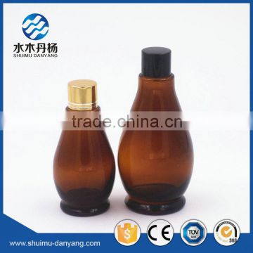 High quality 100ml calabush shaped glass e-liquid bottle